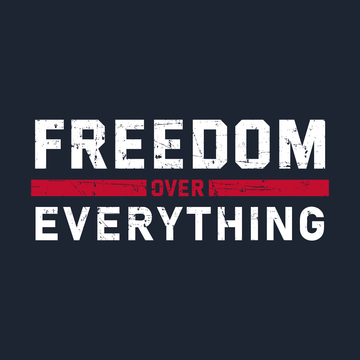 Freedom Over Everything T-Shirt - Midnight Navy