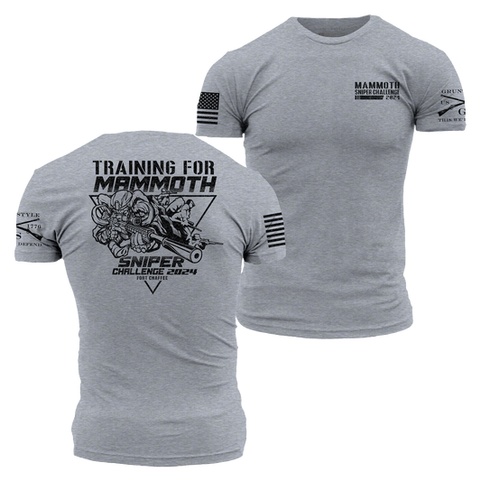 Mammoth Sniper Training Fort Chaffee T-Shirt - Dark Heather Gray