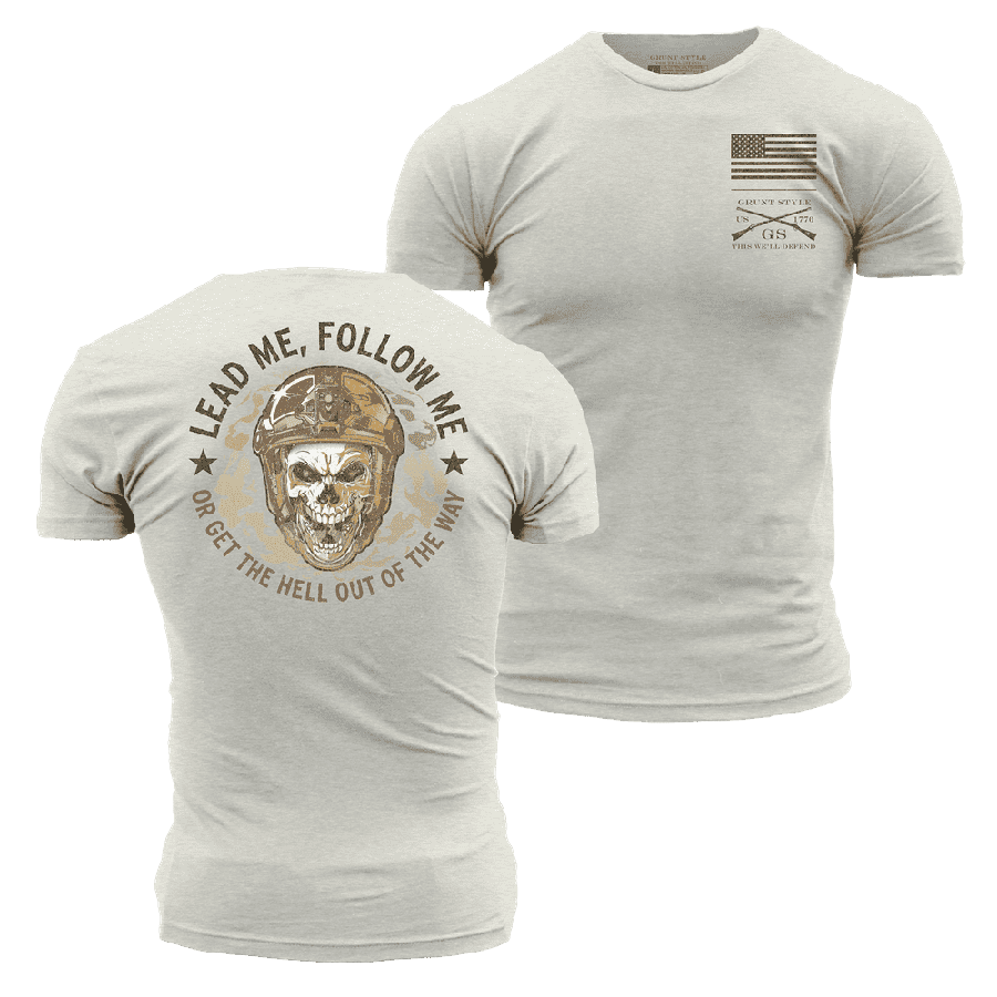 Lead Me Follow Me T Shirt Sand
