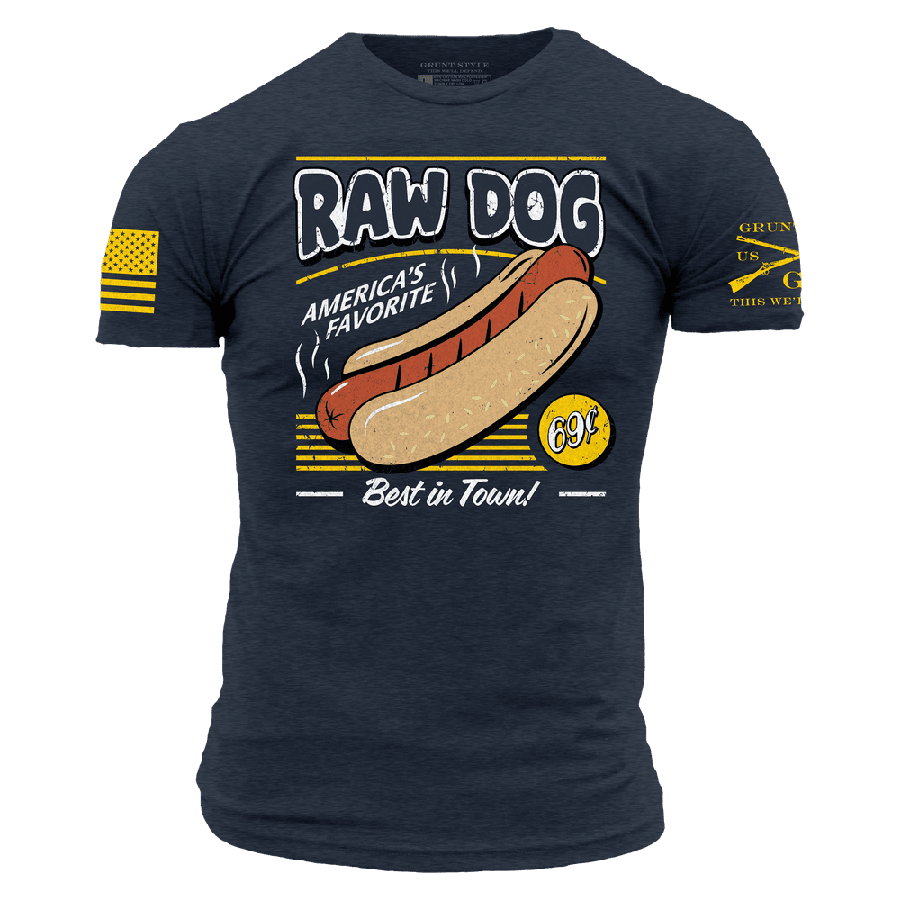 Raw Dog TShirt Midnight Navy Grunt Style, LLC