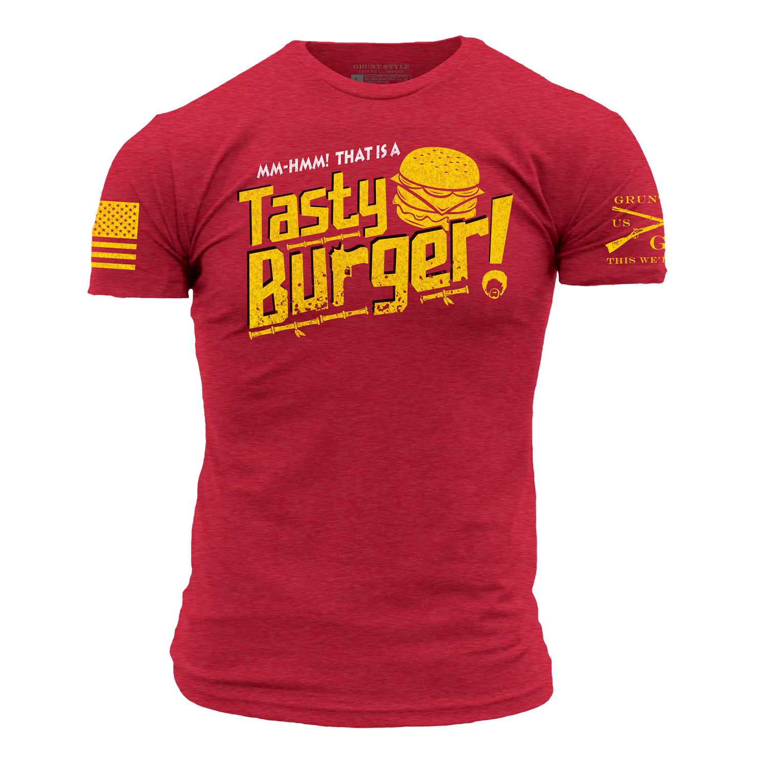 Tasty Burger T-Shirt - Red – Grunt Style, LLC