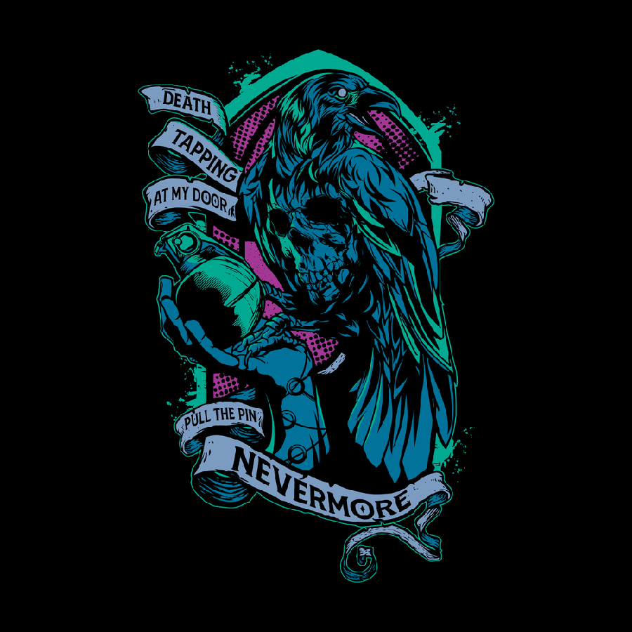 The Raven T-Shirt Black – Grunt Style, LLC