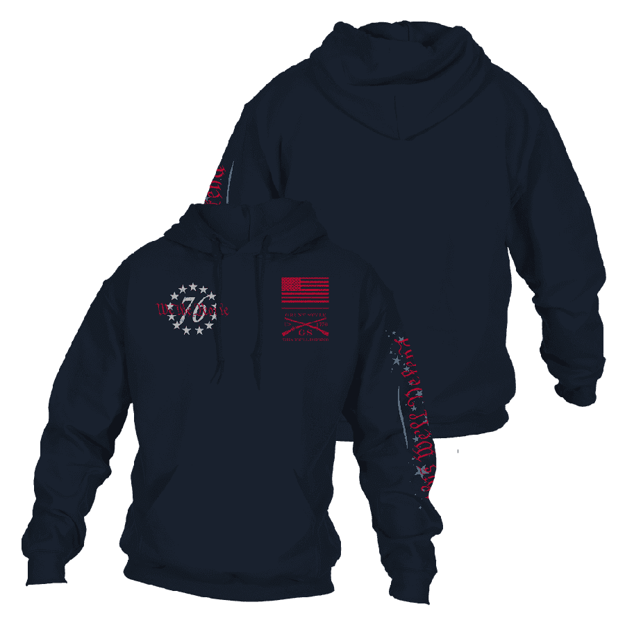 We The People Hoodie Navy Grunt Style LLC