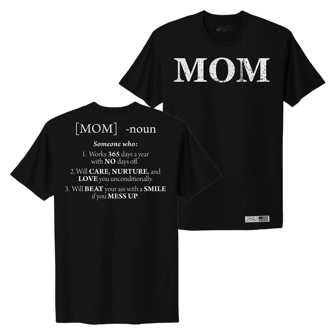 Women's Mom Defined Boyfriend Fit T-Shirt - Black