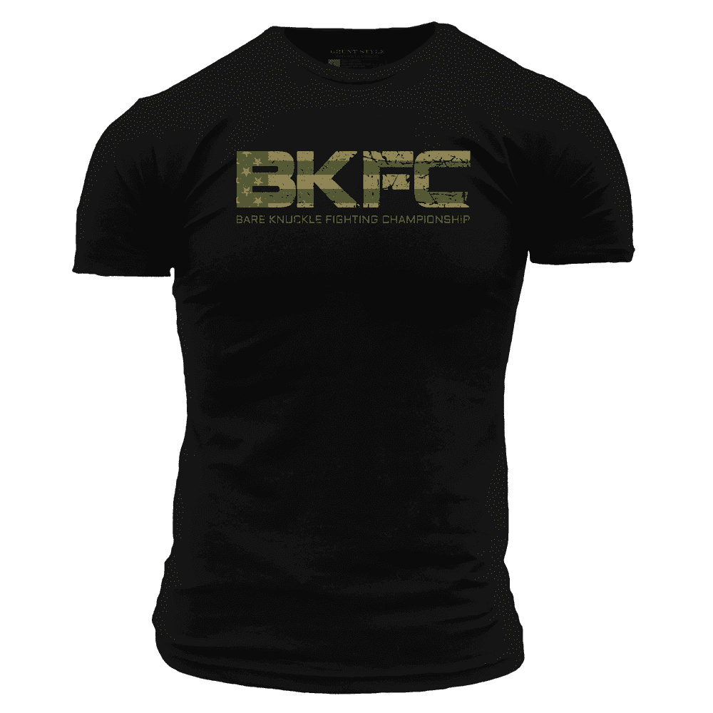 BKFC Camo Flag T-Shirt - Black – Grunt Style, LLC