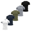 Basic T-Shirt Black Water 5-Pack