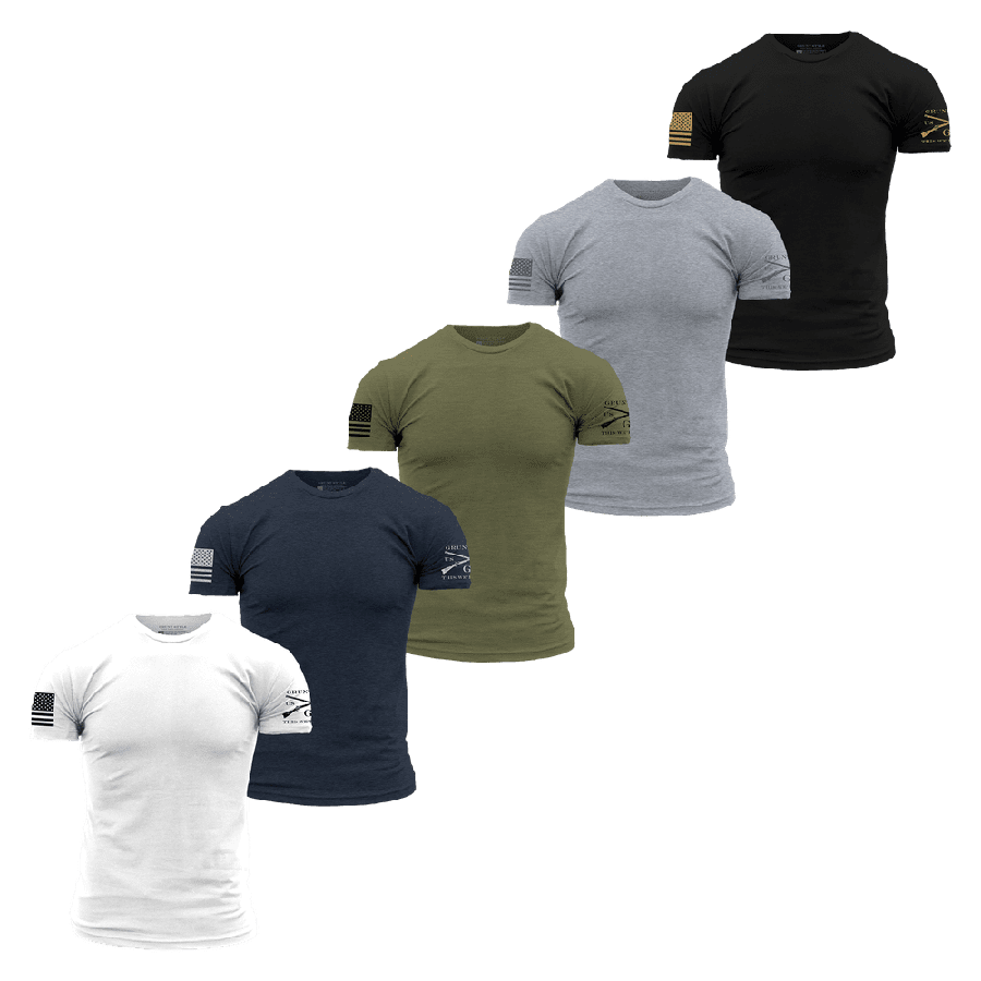Standard Issue Core 5-Pack Basic T-Shirts – Grunt Style, LLC