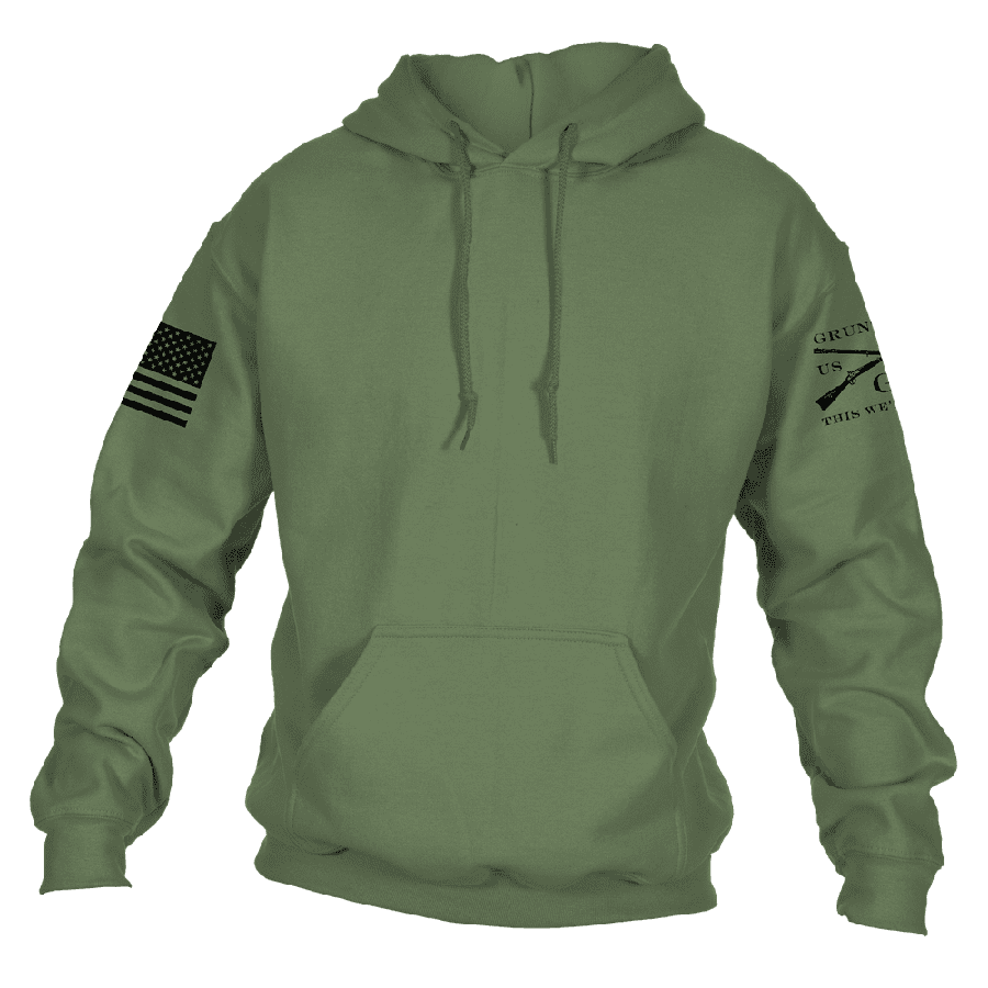 Standard Issue Core Basic Hoodie 2 Pack Black Military Green Grunt Style LLC