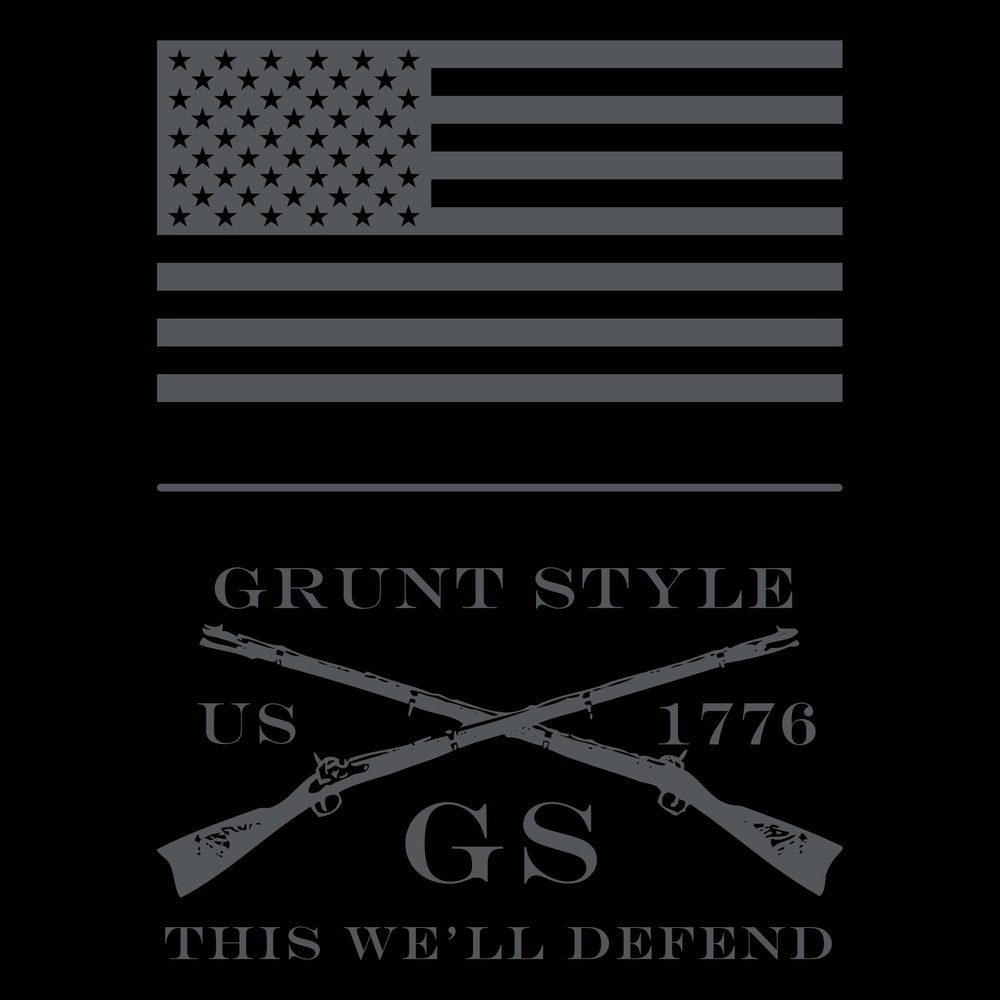 Grunt Style Strength Through Suffering Full-Zip Hoodie - Black-artwork 