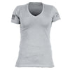 Grunt Style Women's Essential Patriot V-Neck - Dark Heather Gray T-Shirt