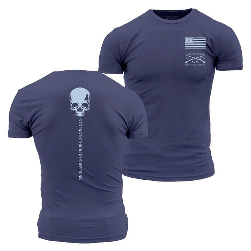Grunt Style Strength Through Suffering T-Shirt - Sky Blue