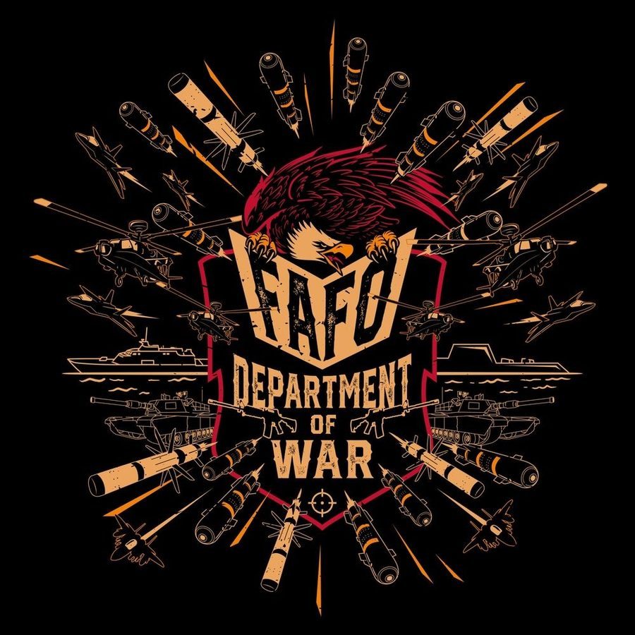 Grunt Style Department Of War T-Shirt - Black