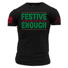 Festive Enough T-Shirt - Black