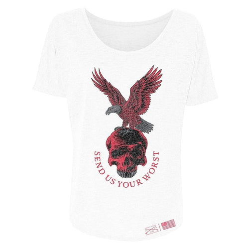 Women's Send Us Your Worst Slouchy T-Shirt - White