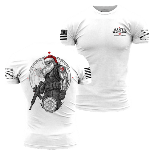 Santa Actual T-Shirt - White