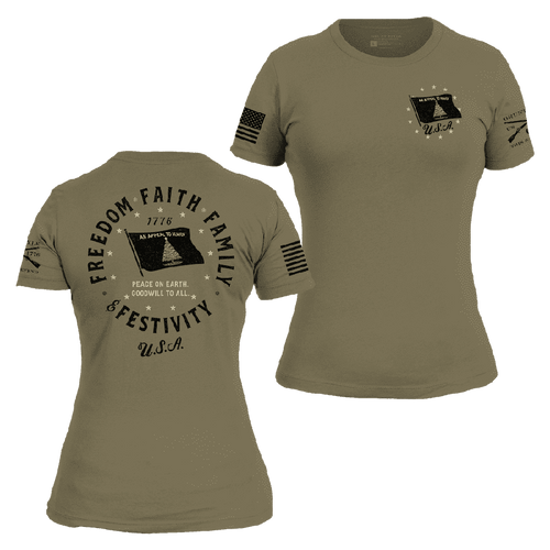 Women's Festivity Slim Fit T-Shirt - Military Green