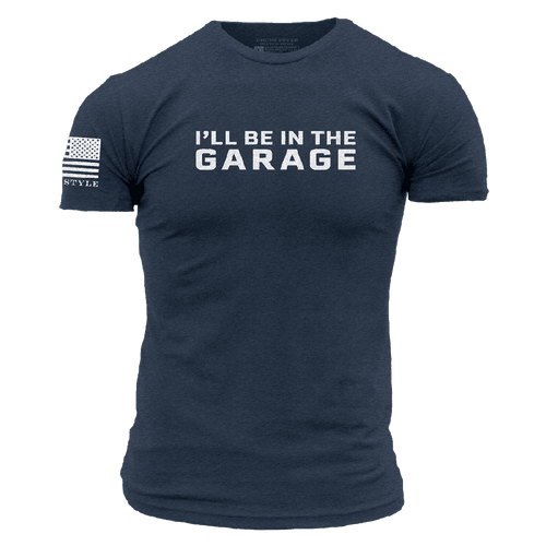 I'll Be In The Garage Non-Rifle Logo T-Shirt - Midnight Navy