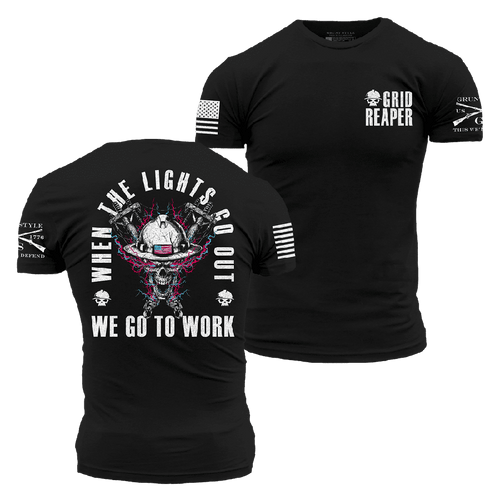 Grid Reaper T-Shirt - Black