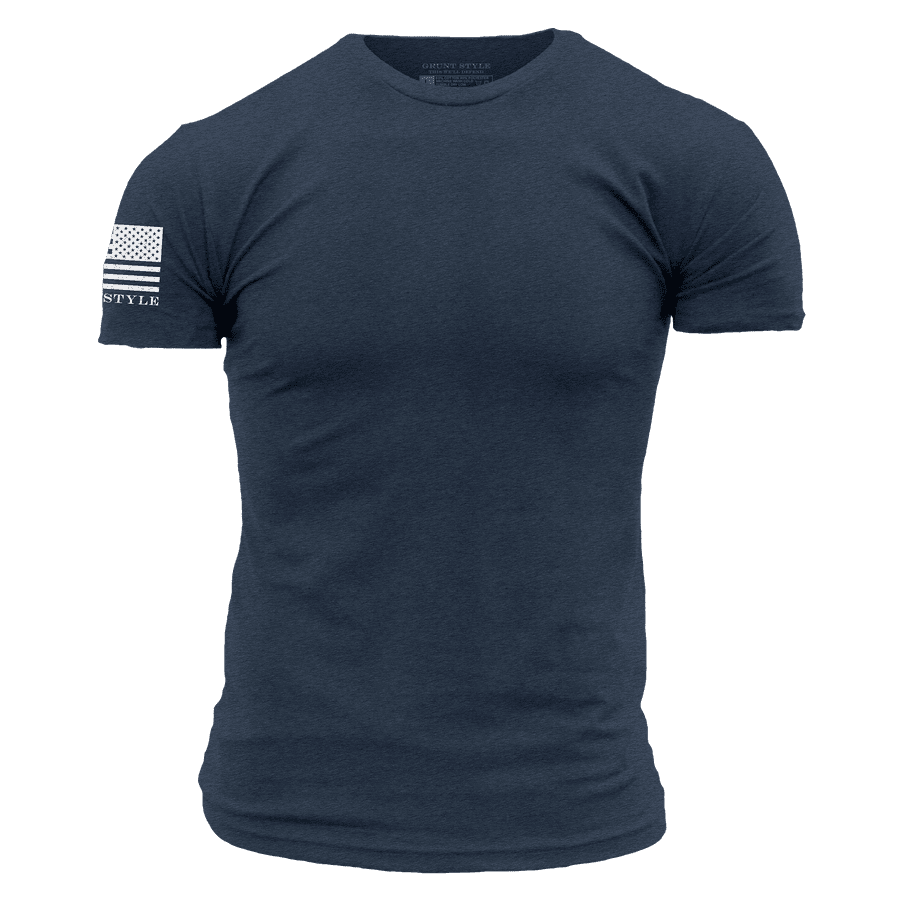 Basic T-Shirt Non-Rifle - Heather Navy