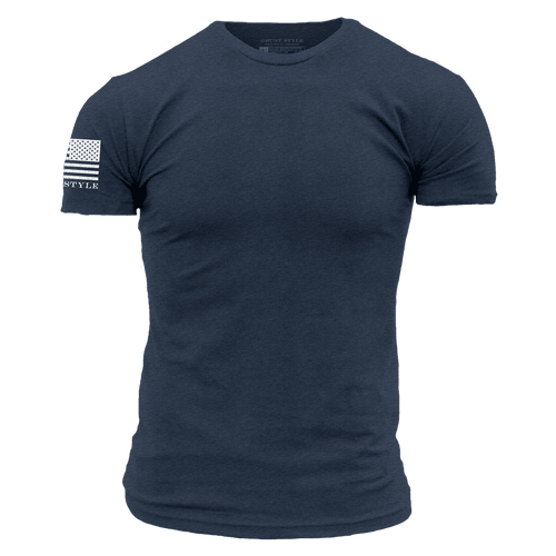 Basic T-Shirt Non-Rifle - Heather Navy