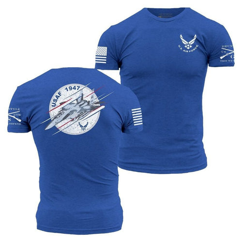 Grunt Style USAF - F-15 Fury T-Shirt - Royal
