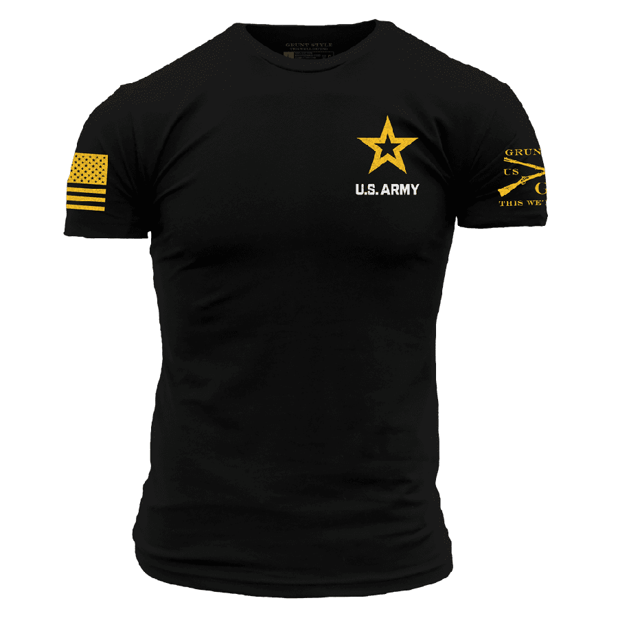 Army Shirt Basic Full Army Logo Grunt Style, LLC