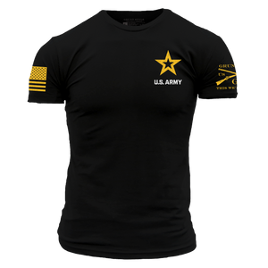 Army Basic Full Logo T-Shirt - Black