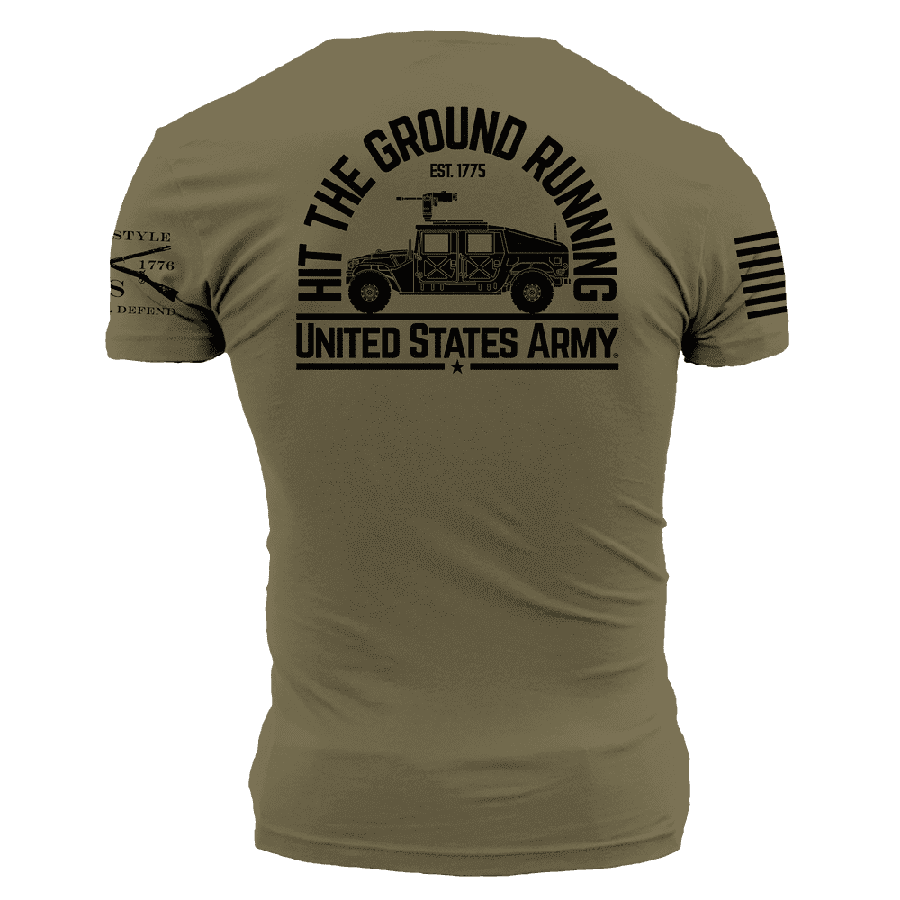 Army Shirt Hit The Ground Running Grunt Style LLC