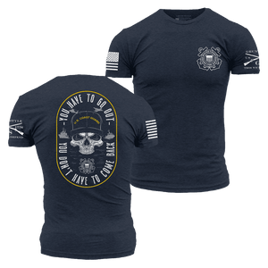 USCG - Guardians Of The Waves T-Shirt - Midnight Navy