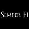 Text 'Semper Fi' in white on a black background