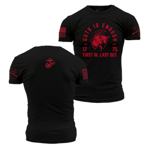 USMC - First In T-Shirt - Black
