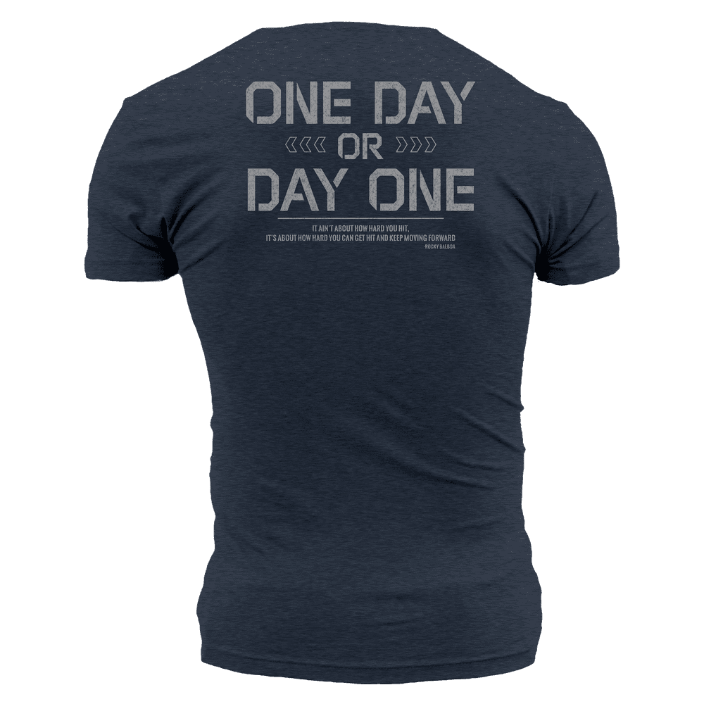 It's Nate - One Day Or Day One T-Shirt - Midnight Navy