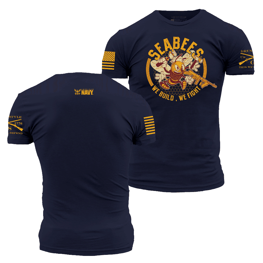 Seabees - US Navy Shirt | We Build, We Fight – Grunt Style, LLC