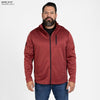 Grunt Style Men's Waffle Top Full-Zip Jacket - Red Plum