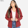 Grunt Style Women's Soft Shell Jacket - Red Plum