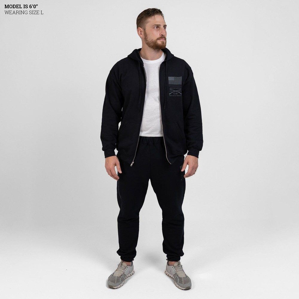 Grunt Style Strength Through Suffering Sweat Pant - Black