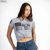 Women's Ammo Flag 2.0 Slim Fit T-Shirt - Heather Gray