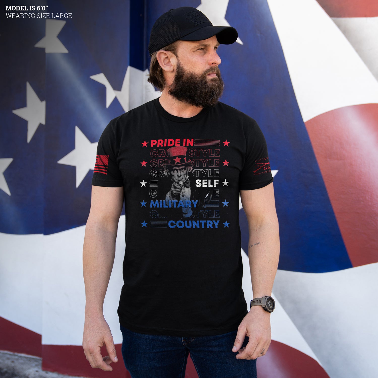 Patriotic T-Shirt - Uncle Sam Mission Sizing 