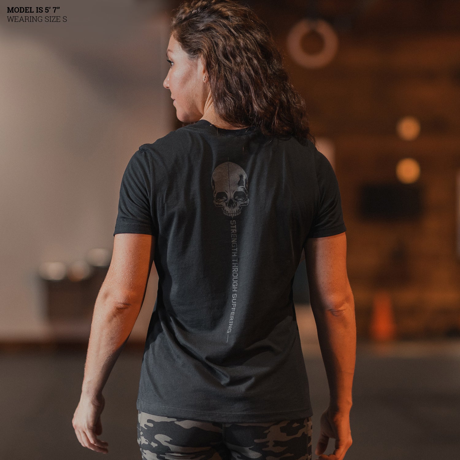 Patriotic Gym Tops for Women - Strength Through Suffering 
