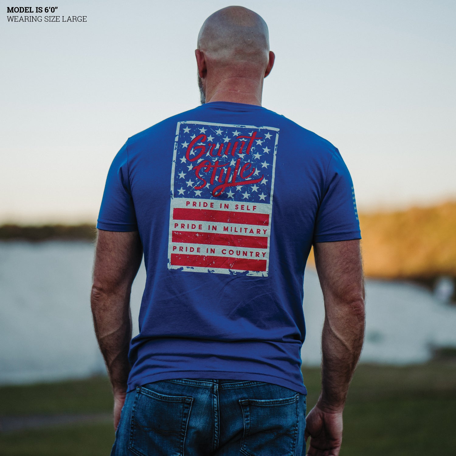 Patriotic T-Shirt - Stars and Bars Sizing 