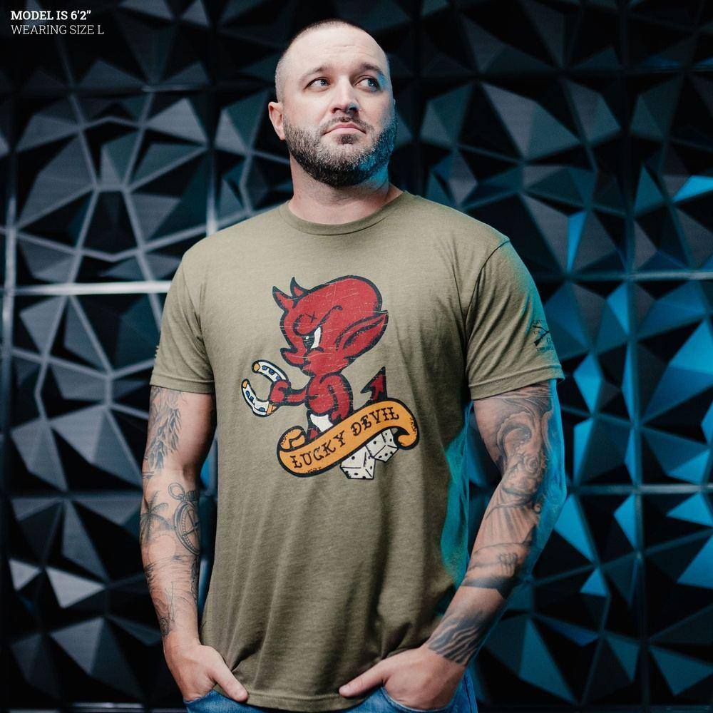Lucky Devil T-Shirt - Patriotic Shirt – Grunt Style, LLC