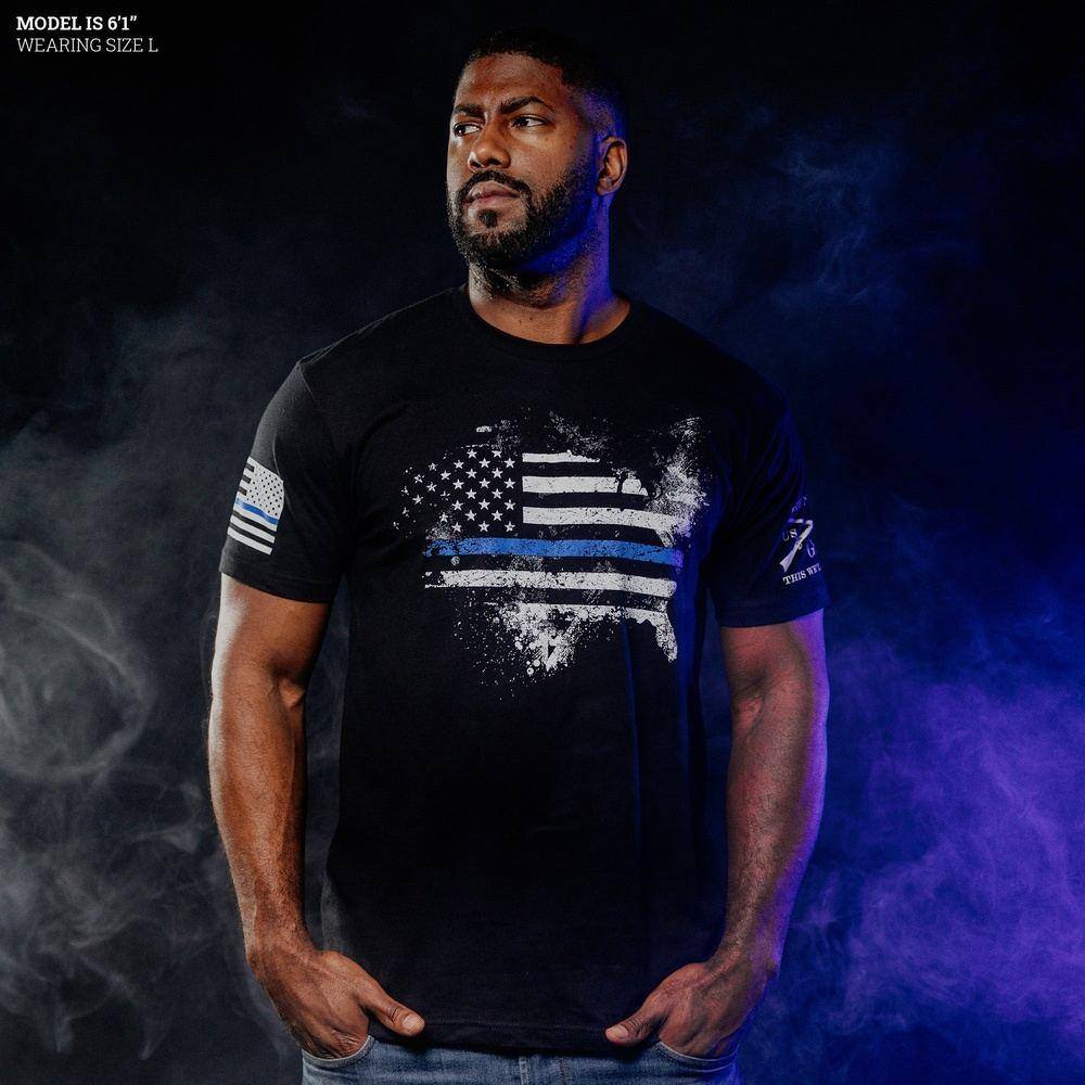 Blue Line Shirt - American Acid T-Shirt – Grunt Style, LLC