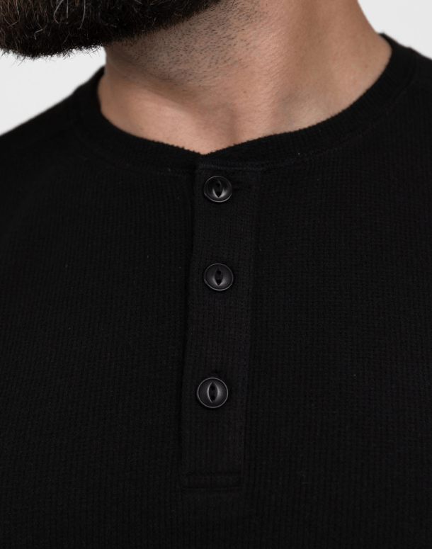 シンゾーン MILITARY HENLEY PULLOVER BLACK シンゾーン MILITARY