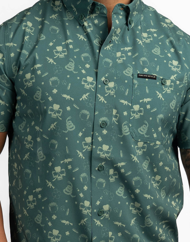 grunt style dress shirt Grunt Style Garage Button Down Shirt - Large