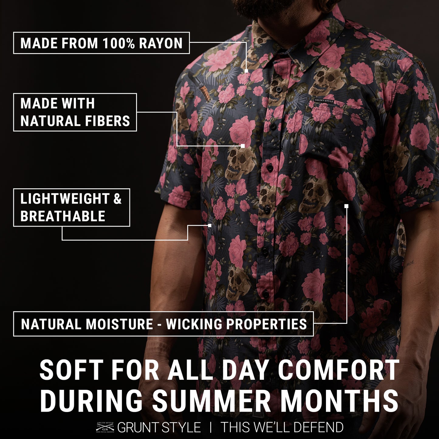Men's Button Down Shirt  Details 
