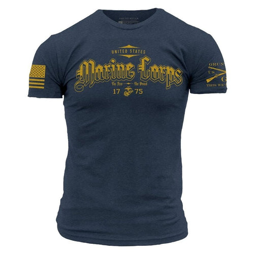 Grunt Style USMC - The Few. The Proud T-Shirt - Navy T-Shirt