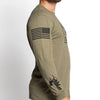 Grunt Style Strip Club Veteran Long Sleeve - Military Green ls tees