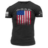 Grunt Style Men's Land Of The Free Tee - Charcoal T-Shirt