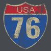 Grunt Style Route 76 Men's Tee - Heavy Metal artwork