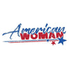 Grunt Style Women's American Woman V-Neck - White artwork